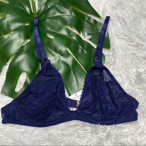 Free People | Deep Navy Triangle Bra NWT | 34B - Picture 4 of 7
